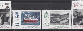 1988 South Georgia - 300th Anniversary Lloyds of London SG.183/6 set 4 values U/M (MNH)