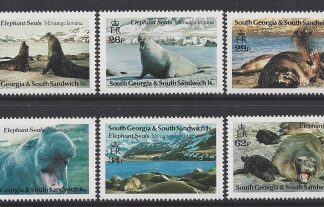 1991 South Georgia  - Elephant Seals SG.203/8 6 values U/M (MNH)