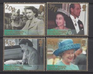 2002 South Georgia - Golden Jubilee SG.332/5 set 4 values U/M (MNH)