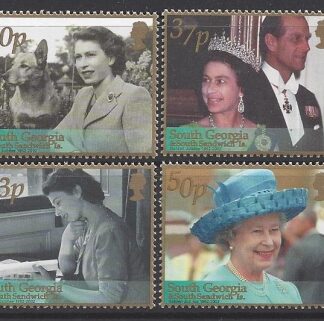 2002 South Georgia  - Golden Jubilee SG.332/5 set 4 values U/M (MNH)