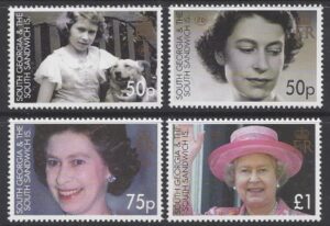 2005 South Georgia  - QEII 80th Birthday SG.417/20 set 4 values U/M (MNH)