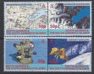 2007 South Georgia - Mapping SG.431/4 set 4 values U/M (MNH)
