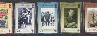 2007 South Georgia  - Centenary of Scouting SG.440/4 5 values U/M (MNH)
