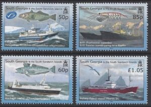 2007 South Georgia - Fisheries SG.449/52 set 4 values U/M (MNH)