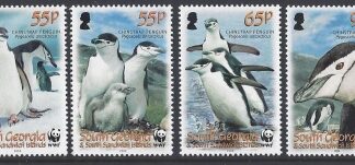 2008 South Georgia  - Chinstrap Penguins SG.453/6 set 4 values  U/M (MNH)