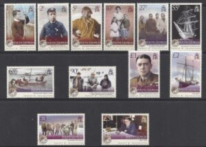 2009 South Georgia  - Ernest H Shackleton  SG.467/78  set 12 values U/M (MNH)