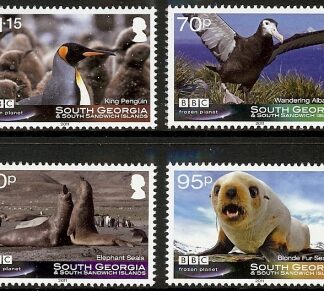 2011 South Georgia  - BBC Frozen Planet  SG.537/40 set 4 values U/M