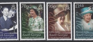 2012 South Georgia - Her Majesty QEII - Diamond Jubilee SG561/4 set 4 values U/M (MNH)