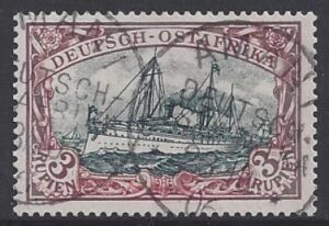 German East Africa - SG.25 3 Rupee Fine Used