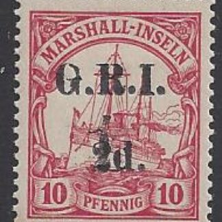 Marshall Islands - Australian Occupation  - SG.63  10pf overprinted GRI 1d on 2d  mounted mint