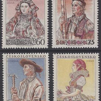 1955 Czechoslovakia -  SG.884-7 National Costumes First Issue  unmounted mint (MNH)