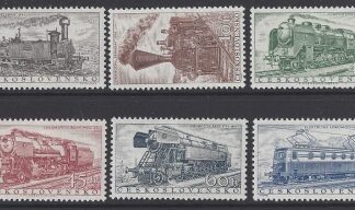 1956 Czechoslovakia - SG.946-51 European Freight Services Timetable Conference (Railway Engines)  set 6 values mounted mint.