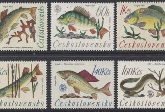 1966 Czechoslovakia - SG.1564-69 World Angling Championships  set 6 values U/M (MNH)