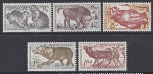 1959 Czechoslovakia -SG.1112-6 10th Anniversary of Tatra Natioinal Park set 5 values U/M (MNH)