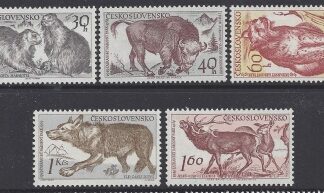 1959 Czechoslovakia -SG.1112-6 10th Anniversary of Tatra Natioinal Park  set 5 values  U/M  (MNH)