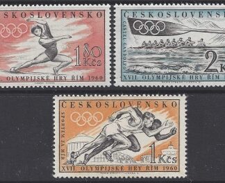 1960 Czechoslovakia - SG.1163-5  Olympic Games Rome  set 3 values U/M (MNH)