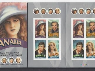 2001 Canada -  Canadians in Hollywood Booklet SB336b U/M