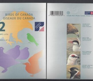2001 Canada Birds 6th Series stamp booklet SB253 U/M