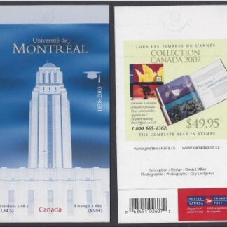 2003 Canada - Canadian Universities Booklet De Montreal SB279 U/M