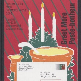 1991 Canada Booklet Christmas SB144 U/M