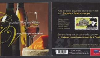 2006 Canada - Canadian Wine and Cheese Booklet SB340 MNH