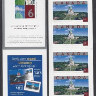 Canada 2004 Tourist Attractions Booklet SB294 MNH