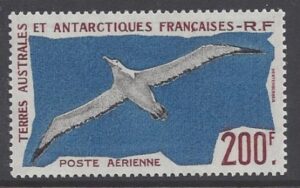 1959 French Antarctic 200f Wandering Albatross SG.18 u/m (MNH)