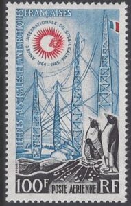 1963 French Antarctic 'Adelie Penguins' SG.37  u/m (MNH)