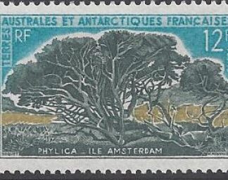 1969 French  Antarctic   SG.29  12F Phylica (Tree)  u/m (MNH)