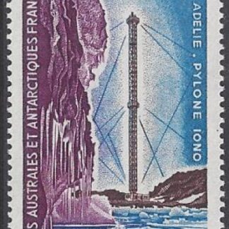 1966 French Antarctic SG.33  -  lonosperic research pylon. u/m (MNH)