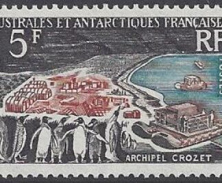 1963 French Antarctic SG.35   5F Crozet Archipelago u/m (MNH)