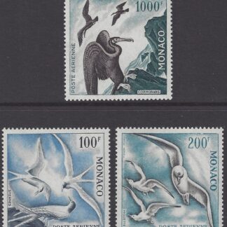 1955 Monaco - Birds 'AIR' set of 3 perf 13 SG.508a/9a/11a superb u/m (MNH)