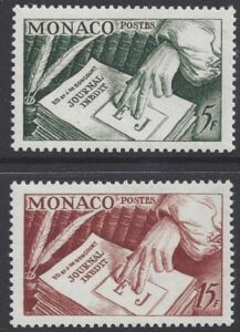 1953 Monaco - SG.473-4 Journal - set 2 values u/m (MNH)