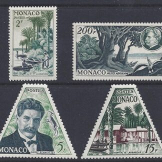1955 Monaco - 80th Birthday of Dr. Schweitzer SG.504/7 set 4 values u/m (MNH)