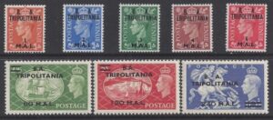 SG.T27-34 Tripolitania   set of 8 values mounted mint