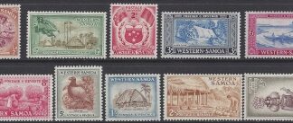 1952 Western Samoa definitive set of 10 values SG.219/28 u/m (MNH)