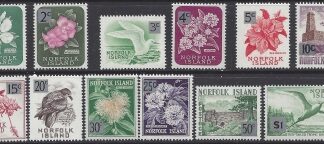 1966 Norfolk Island SG.60-71  definitive set 12 values  U/M (MNH)