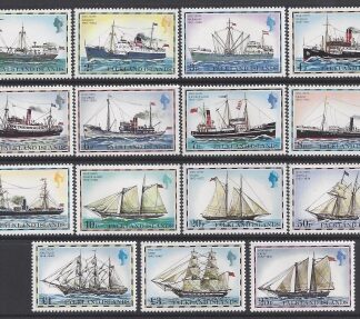 1978 Falkland Islands - 'Mail Ships' set Definitives  SG.331a-45a u/m (MNH)
