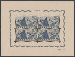 1946 Portugal - Portuguese Castles Mini sheet SG.MS996a u/m (MNH)