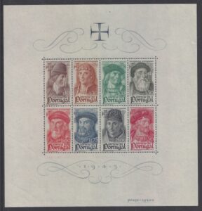 1945 Portugal - Portuguese Navigators Mini Sheet SG. MS976a u/m (MNH)