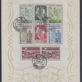 1940 Portugal - Portuguese Centenaries Mini Sheet SG.MS919a  Used
