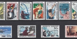 1966 Australian Antarctic Territory  set of 11 values SG.8/18 u/m (MNH)