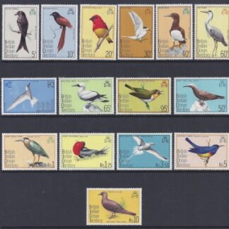1975 Brithish Indian Ocean Territories. SG.62-76 set 15 values unmounted mint (MNH)