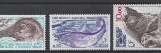 1977 French Antarctic - SG.123/5  Antarctic Fauna.   u/m (MNH)
