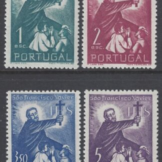 1952 Portugal - 4th Death Centenary St. Francis Xavier. SG.1075/78 u/m (MNH)