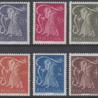 1950 Portugal - 400th Death Anniv. San Juan de Dios SG.1039/44 u/m (MNH)