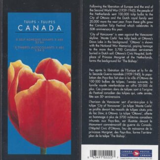 2002 Canada - $3.84 stamp booklet SB268 contains 8 48c stamps (tulips)SG.2134 u/m (MNH)