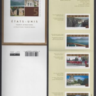 2003 Canada $3.25 stamp booklet SB281 'Tourist attractions ' series 3. contains 5 x 65c stamps SG.2205 u/m (MNH)