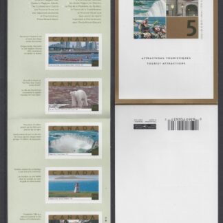 2003 Canada $6.25 stamp booklet SB.282 'Tourist Attractions' series 3  contains 6 x 65c stamps SG.2210  u/m (MNH)
