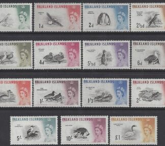 1960 Falklands SG.193/207 Definitive set 15 values u/m (MNH)